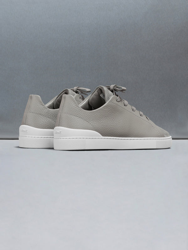 Low Trainer Tumbled Leather in Stone