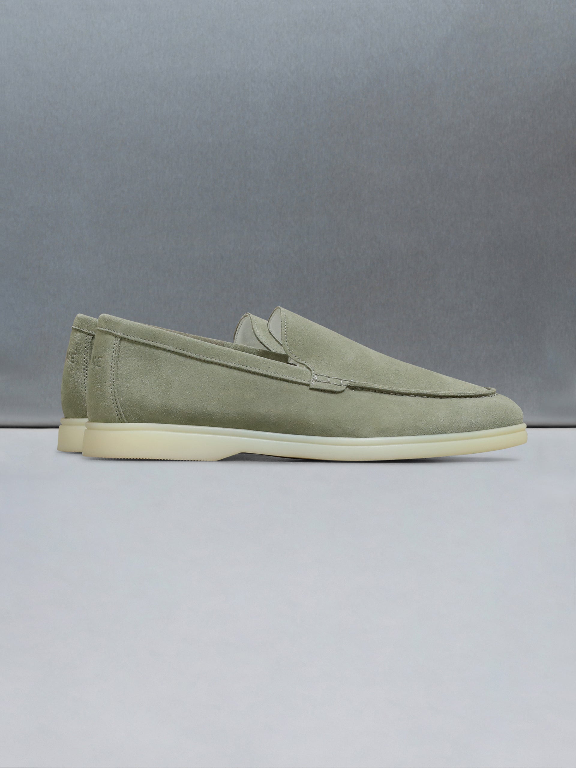 Low Suede Loafer in Sage