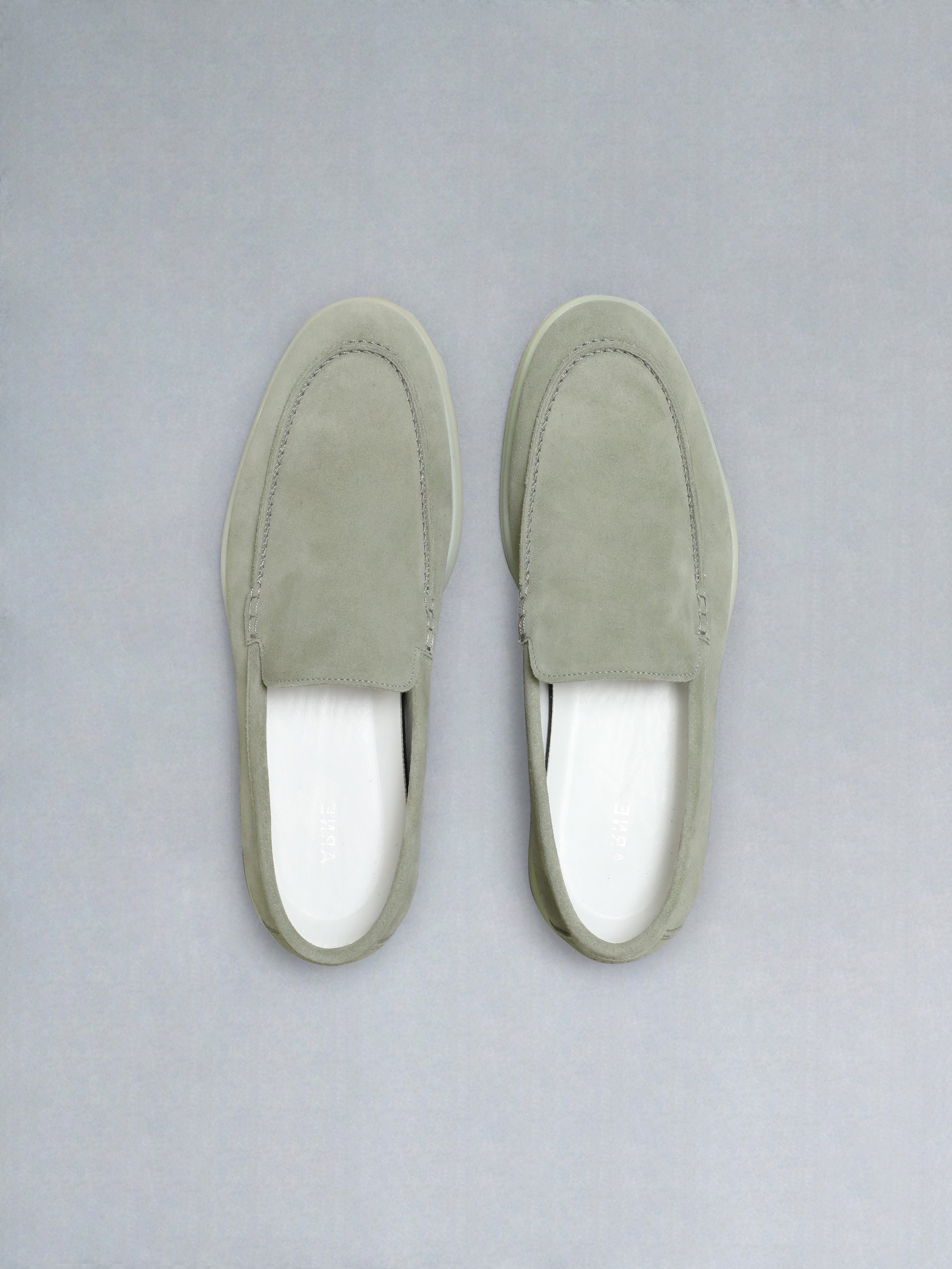 Low Suede Loafer in Sage