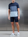 Luxe Colour Block T-Shirt in Navy