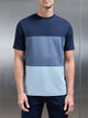Luxe Colour Block T-Shirt in Navy