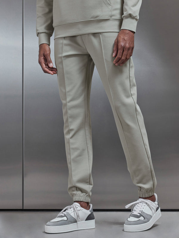 Luxe Essential Cuffed Jogger in Stone