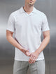 Luxe Revere Collar Polo Shirt in White