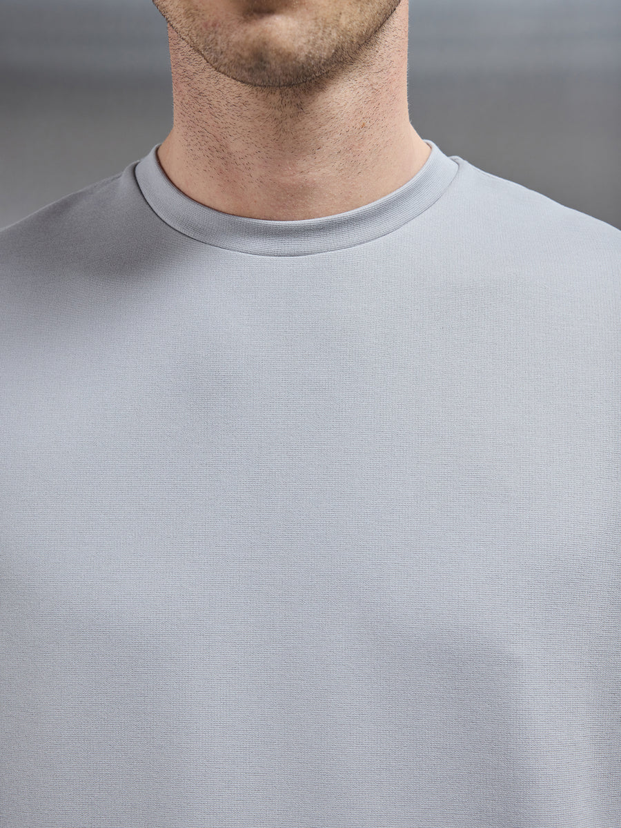 Luxe Essential T-Shirt in Mid Grey