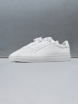 Low Essential Leather Trainer in White