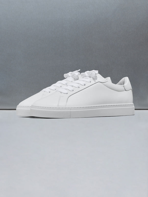 Low Essential Leather Trainer in White