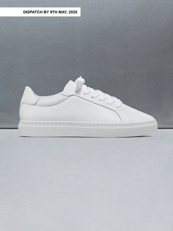 Low Essential Leather Trainer in White