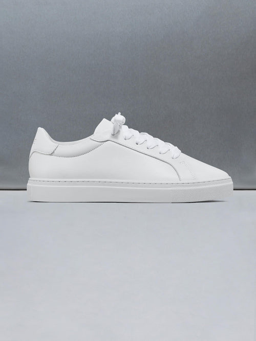 Low Essential Leather Trainer in White