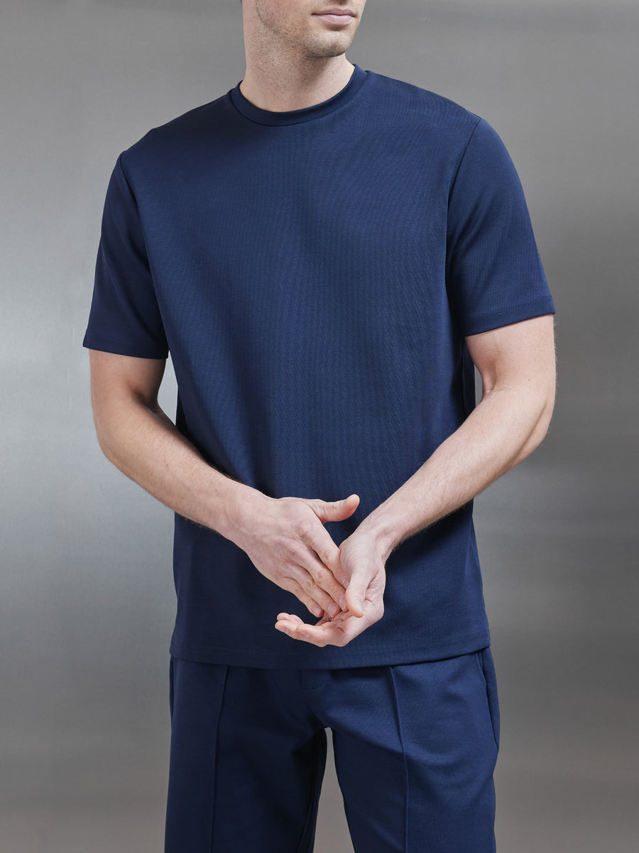 Luxe Essential T-Shirt in Navy