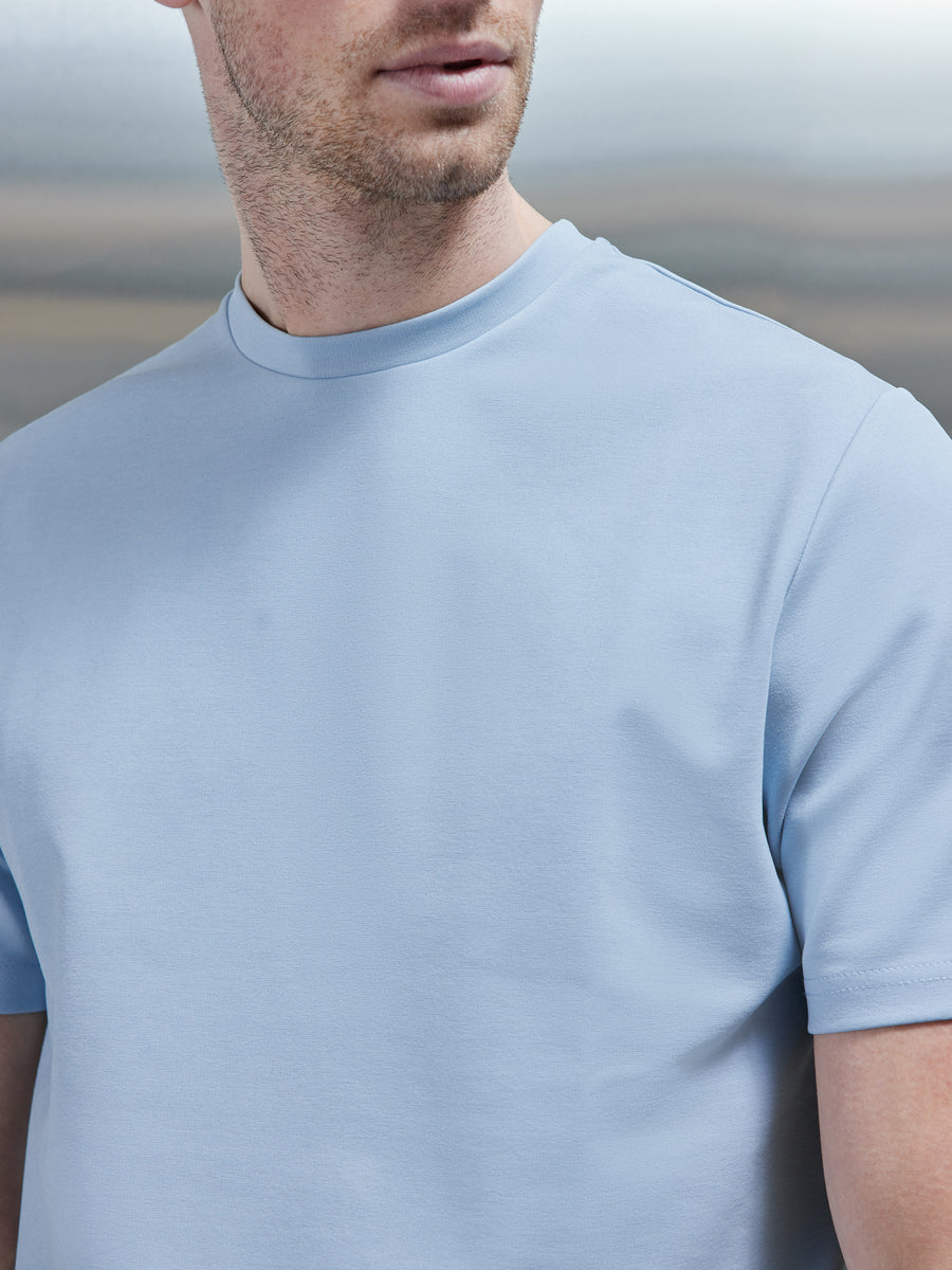 Luxe Essential T-shirt in Soft Blue