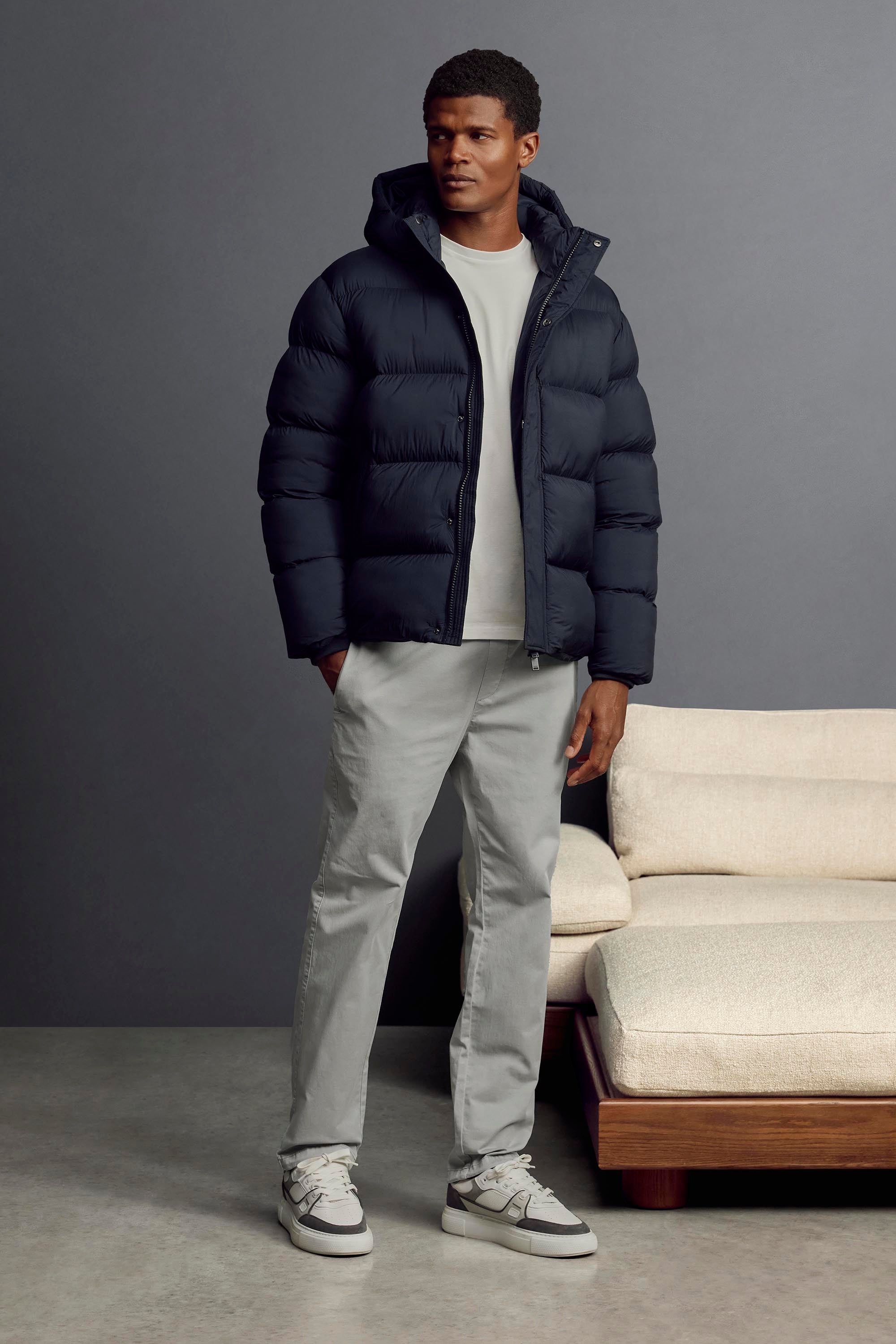 Relaxed Fit Garment Dye Trouser in Stone