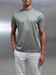 Mercerised Cotton T-shirt in Sage