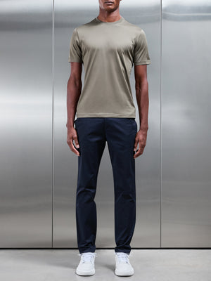 Mercerised Cotton T-Shirt in Sage