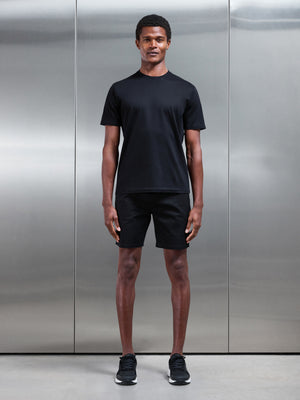 Mercerised Interlock T-Shirt in Black