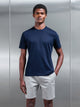 Mercerised Interlock T-Shirt in Navy