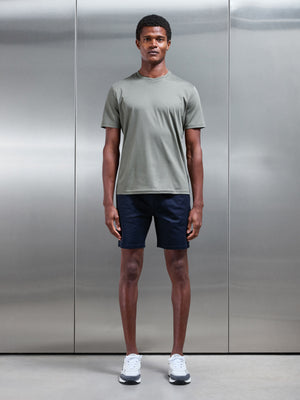 Mercerised Interlock T-Shirt in Sage