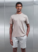 Mercerised Interlock T-Shirt in Taupe
