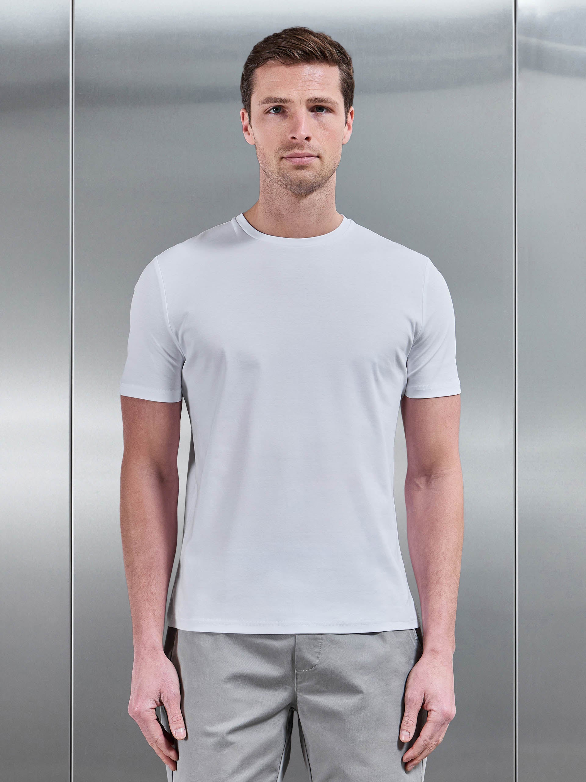 Mercerised Interlock T-Shirt in White