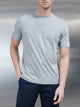 Mercerised Cotton T-shirt in Marl Grey
