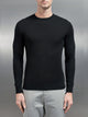 Merino Wool Sweatshirt in Black