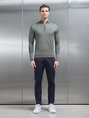 Merino Wool Funnel Neck in Sage