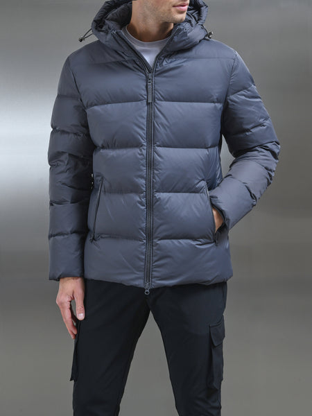 Mens grey down clearance jacket