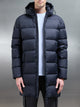 Mid Length Down Jacket in Navy