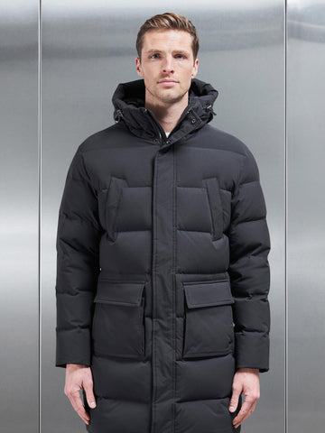 Mid Length Parka in Black