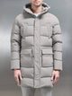 Mid Length Parka in Taupe