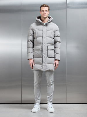 Mid Length Parka in Taupe