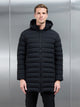 Mid Length Technical Down Jacket in Black