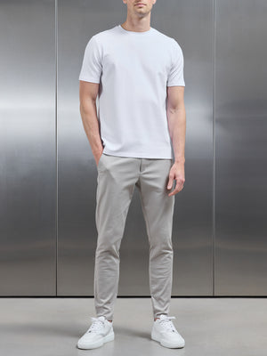 Mid Weight Interlock Essential T-Shirt in White