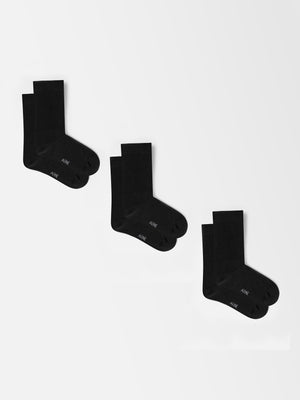 3 Pack ARNE Socks in Black