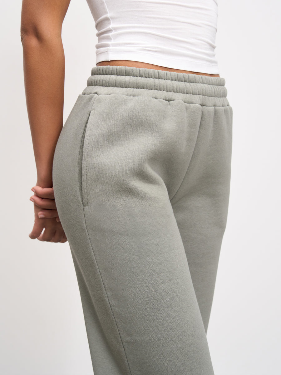 Womens Neoprene Straight Leg Jogger in Sage