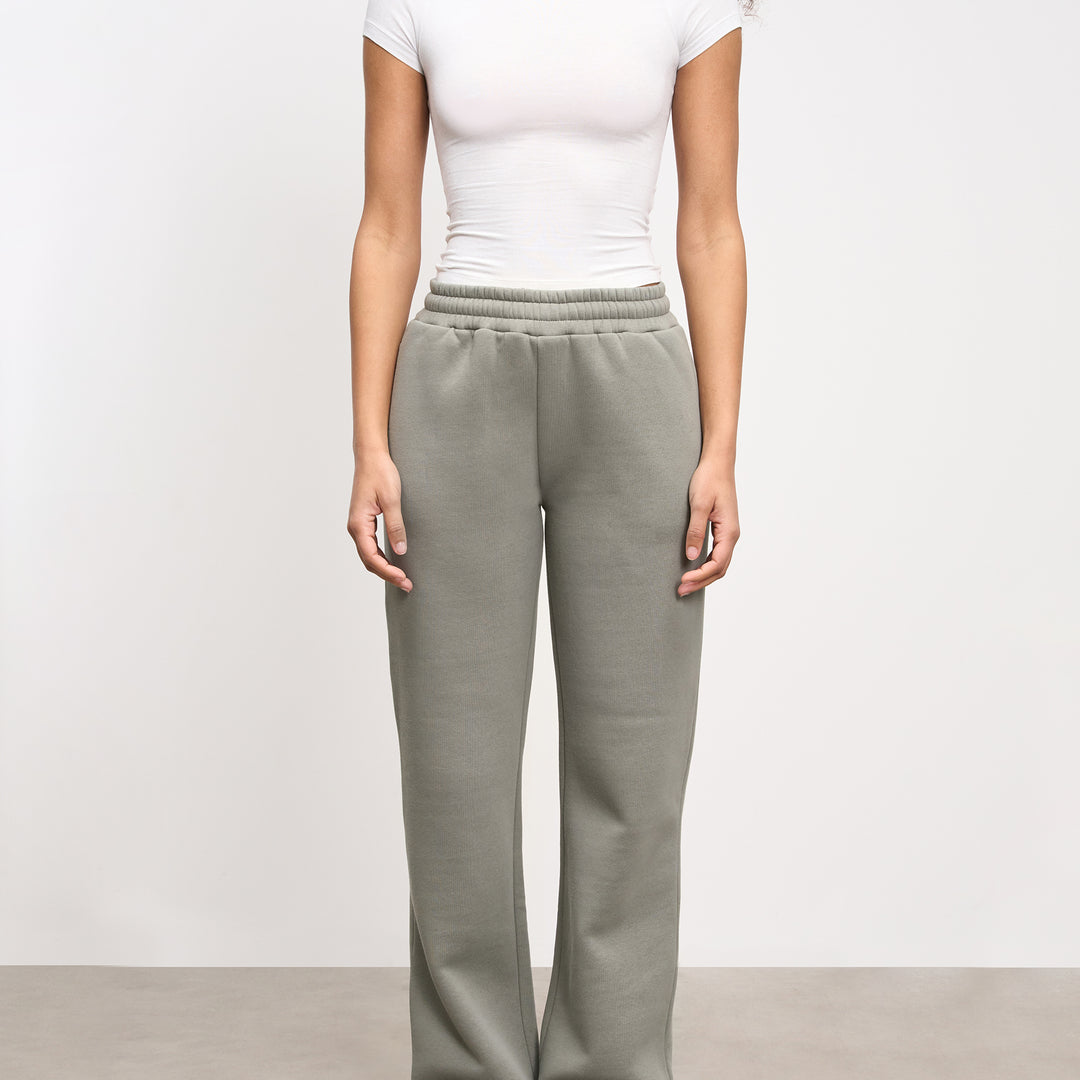 Womens Neoprene Straight Leg Jogger in Sage