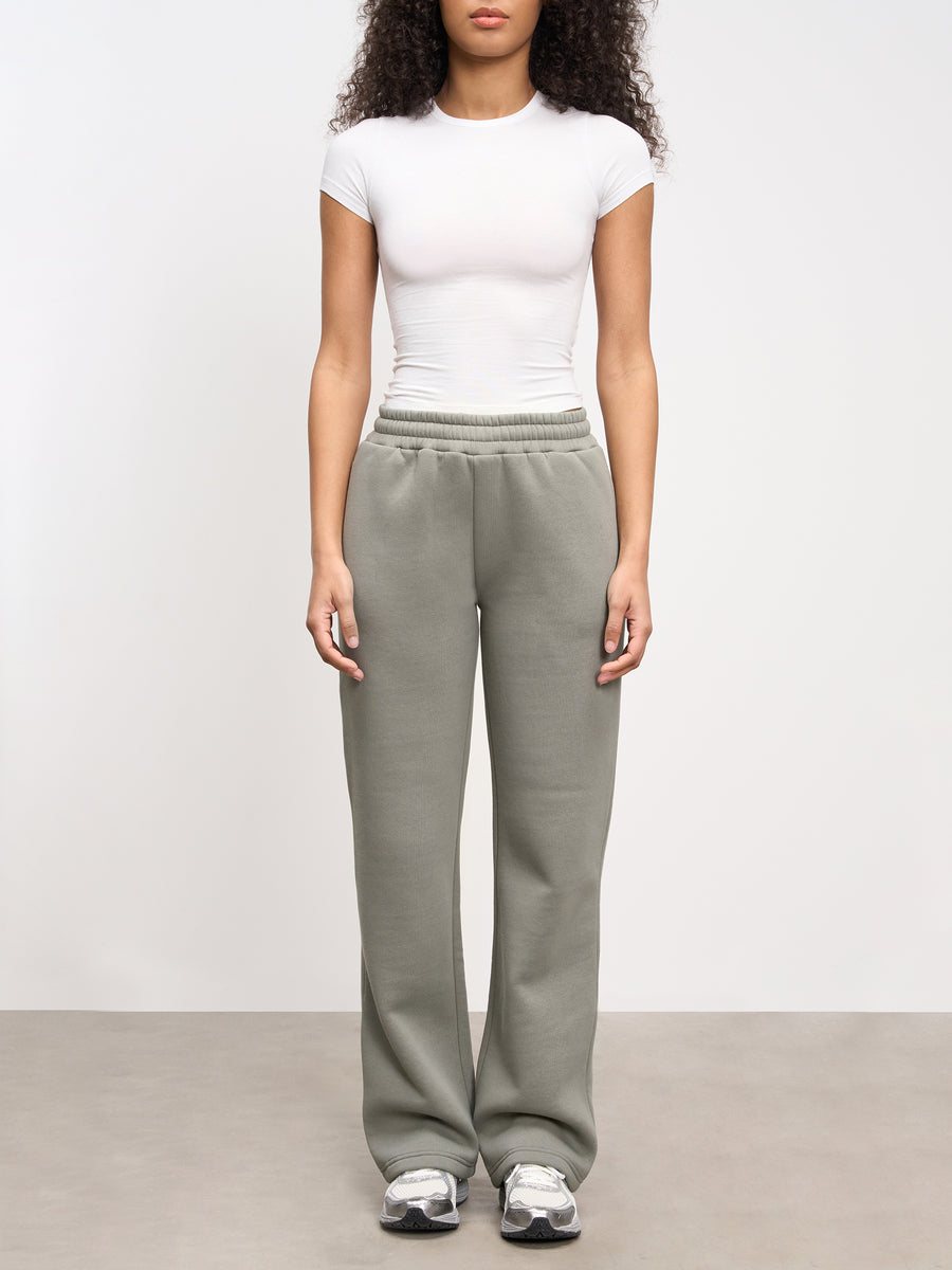 Womens Neoprene Straight Leg Jogger in Sage