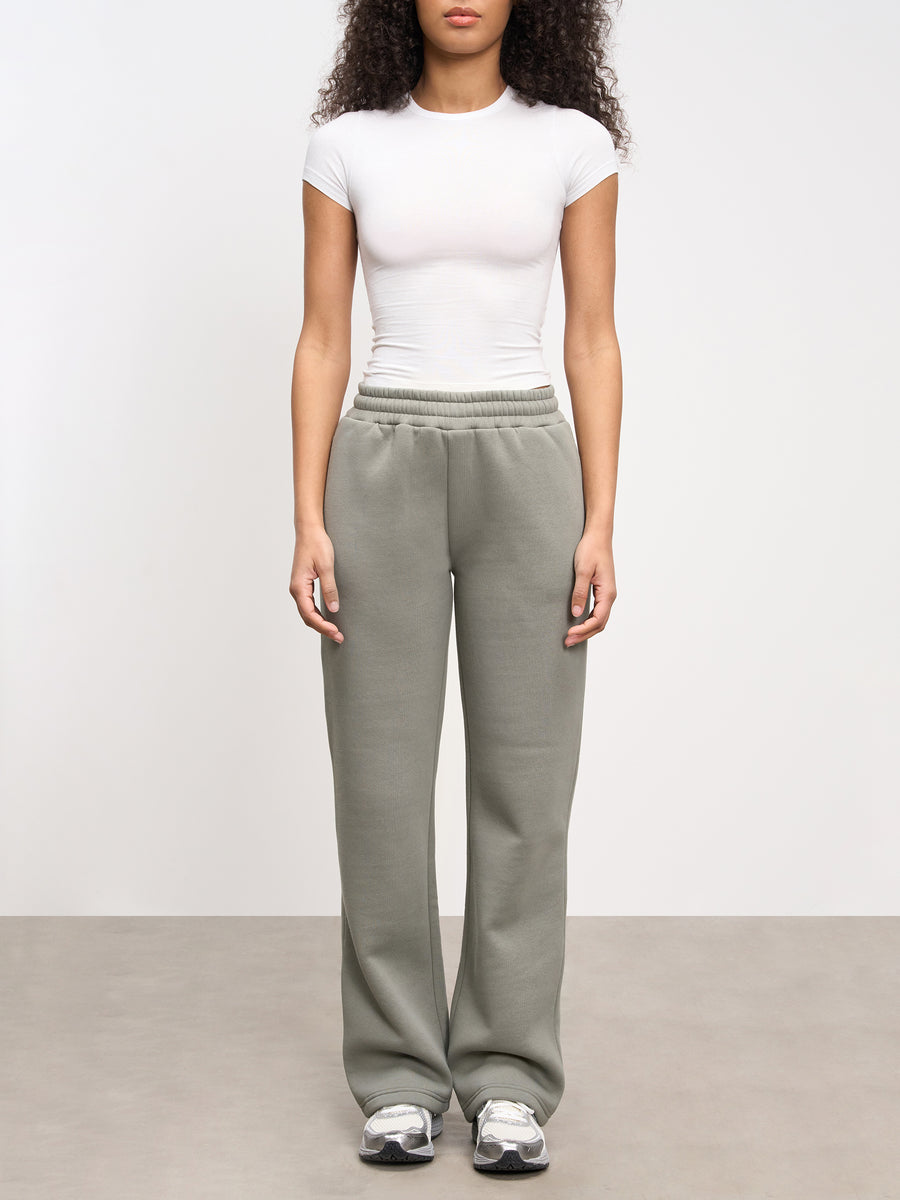 Womens Neoprene Straight Leg Jogger in Sage