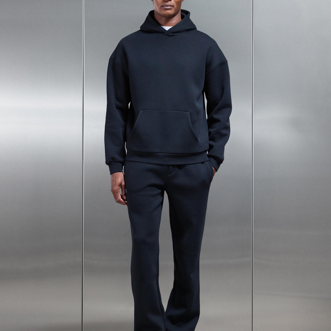 Neoprene Straight Leg Jogger in Black