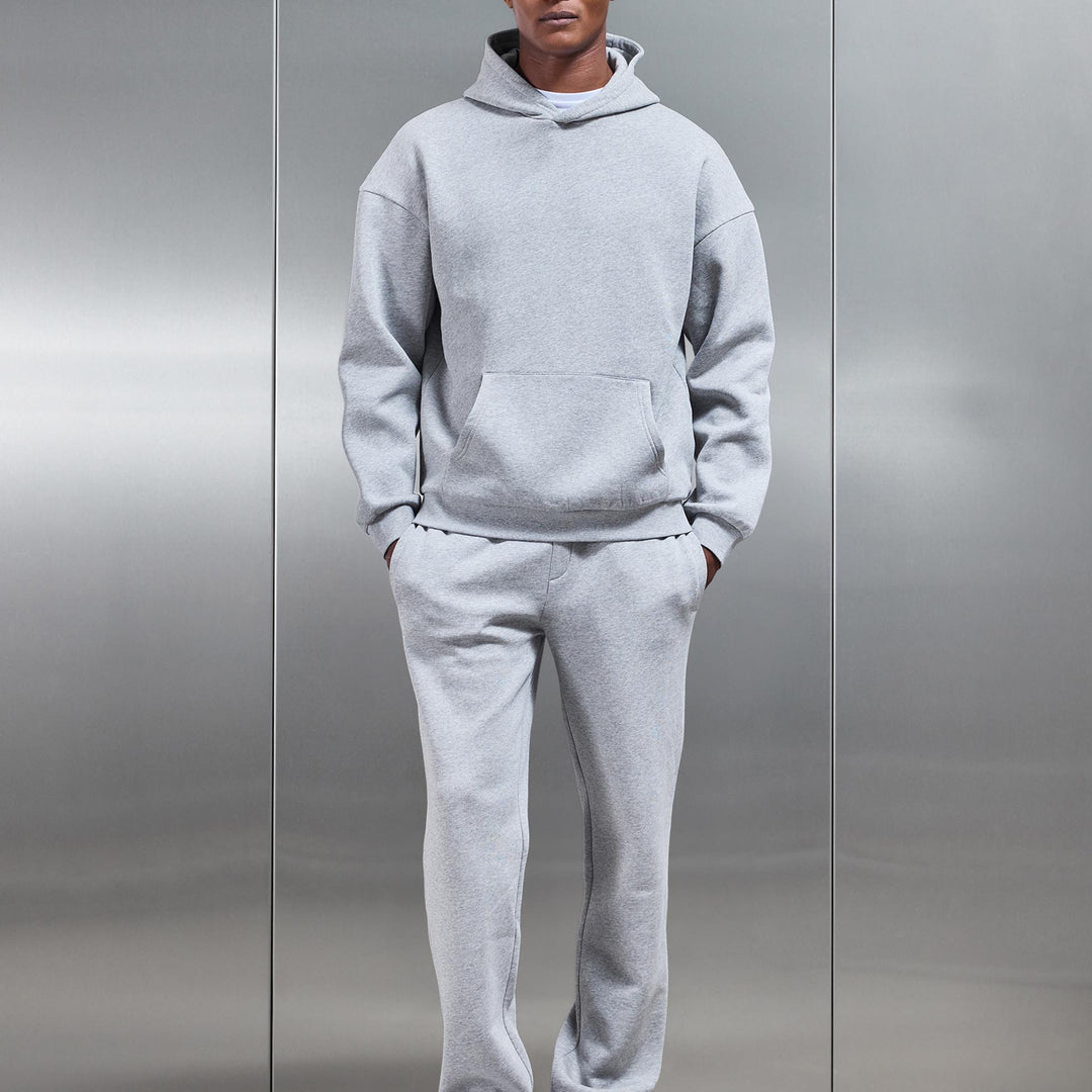Neoprene Straight Leg Jogger in Marl Grey