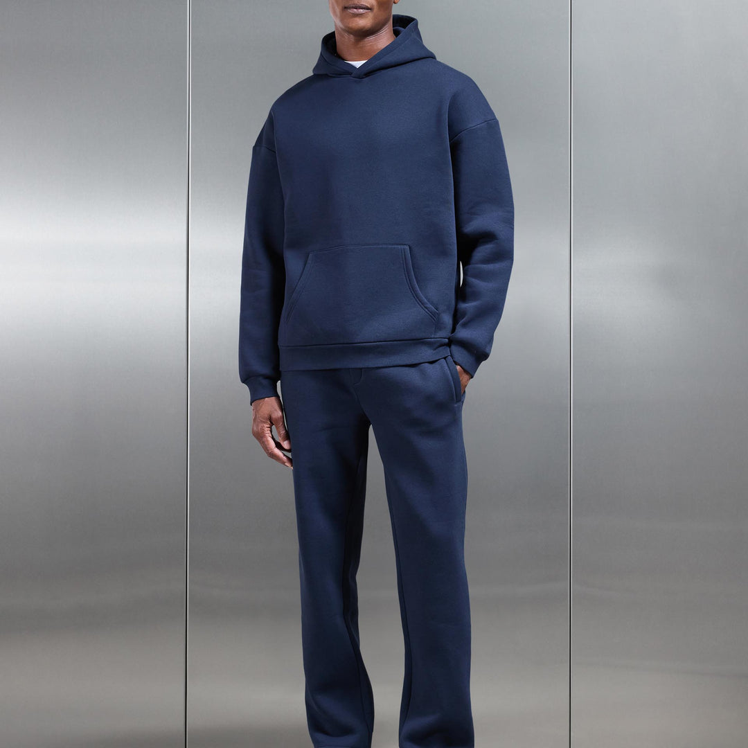 Neoprene Straight Leg Jogger in Navy