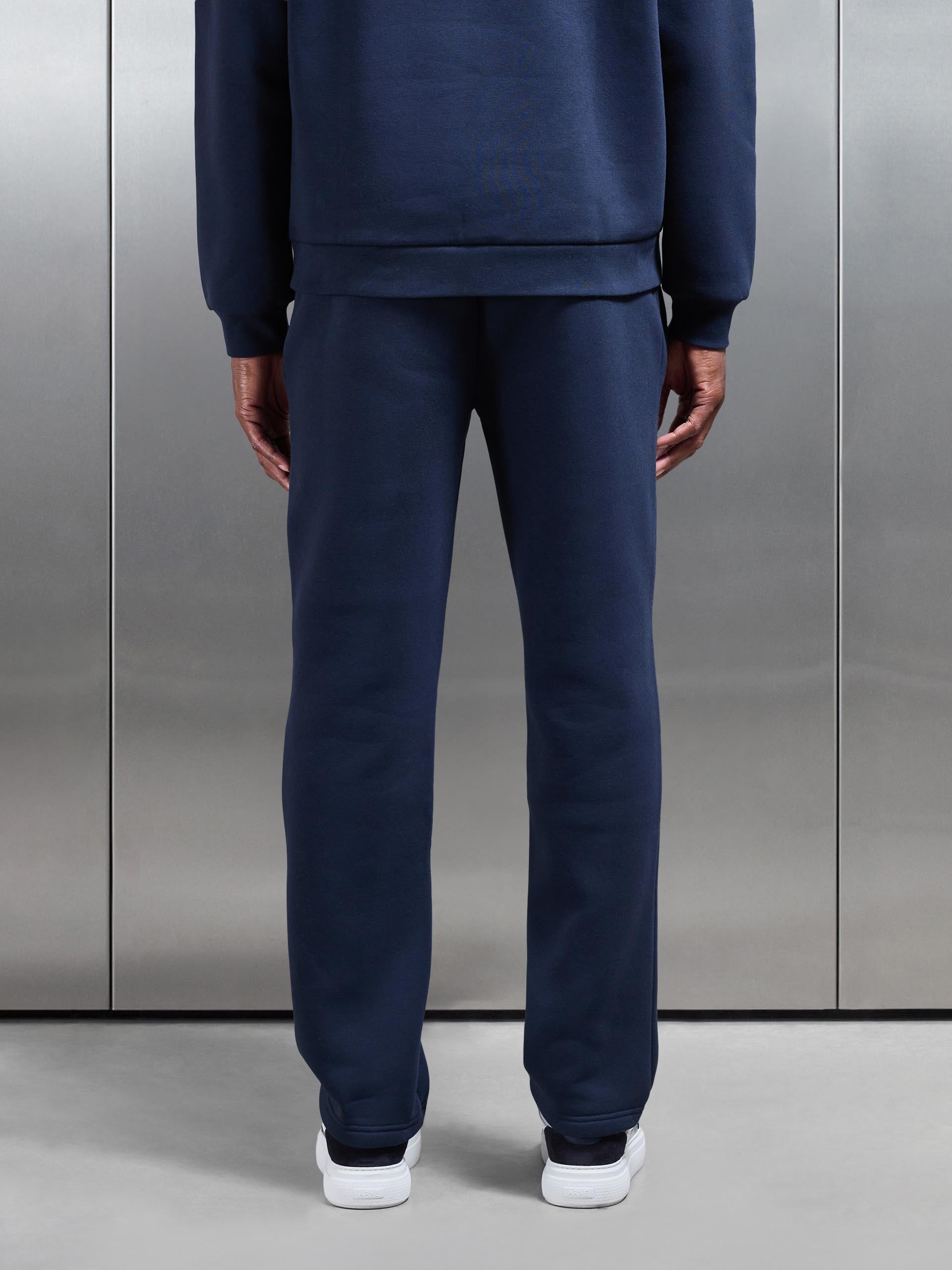 Neoprene Straight Leg Jogger in Navy