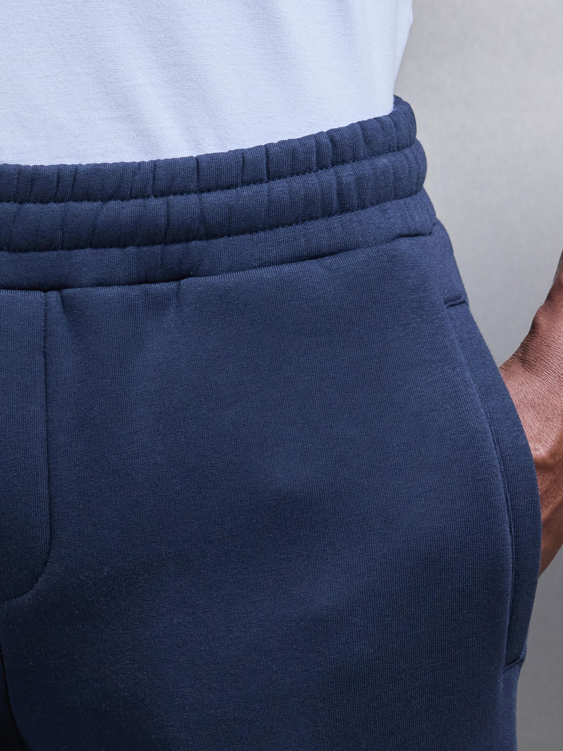 Neoprene Straight Leg Jogger in Navy