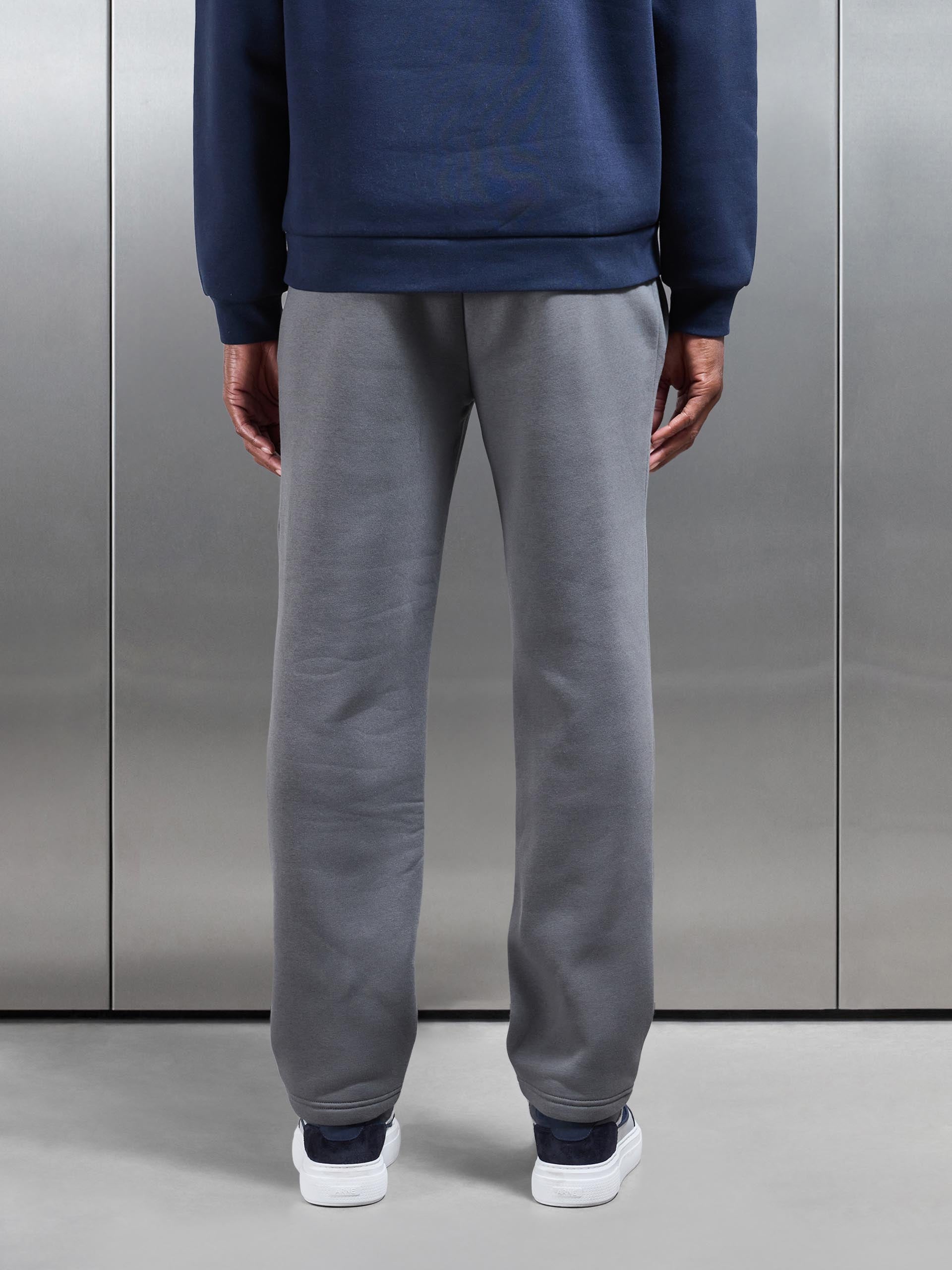 Neoprene Straight Leg Jogger in Grey
