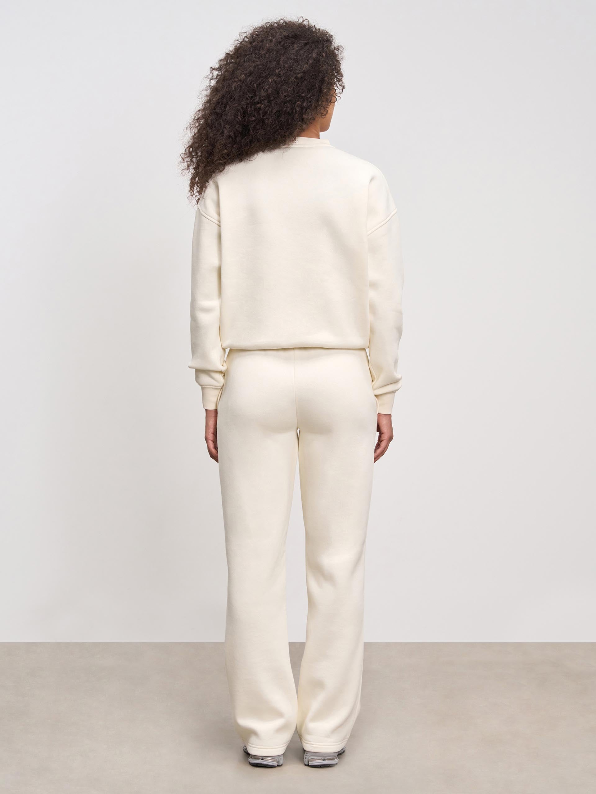 Womens Neoprene Sweatshirt in Ecru