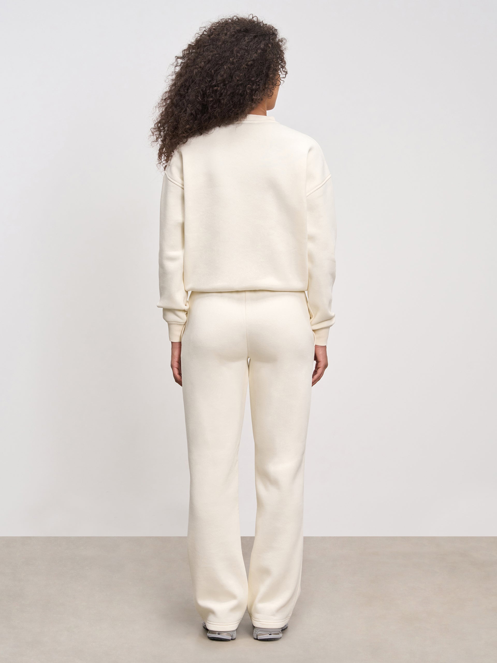 Womens Neoprene Sweatshirt in Ecru