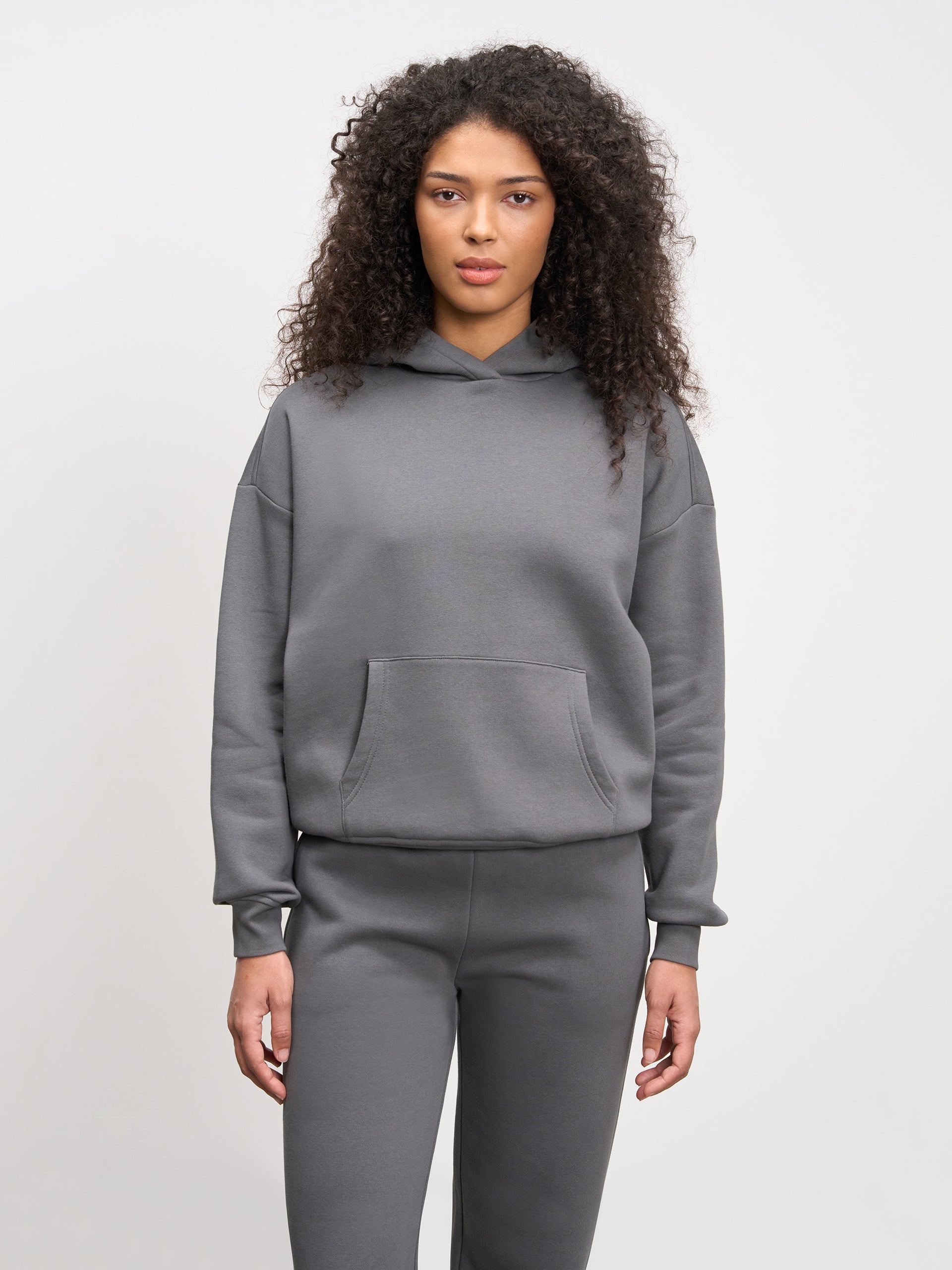 Womens Neoprene Hoodie in Grey