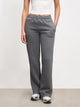 Womens Neoprene Straight Leg Jogger in Grey