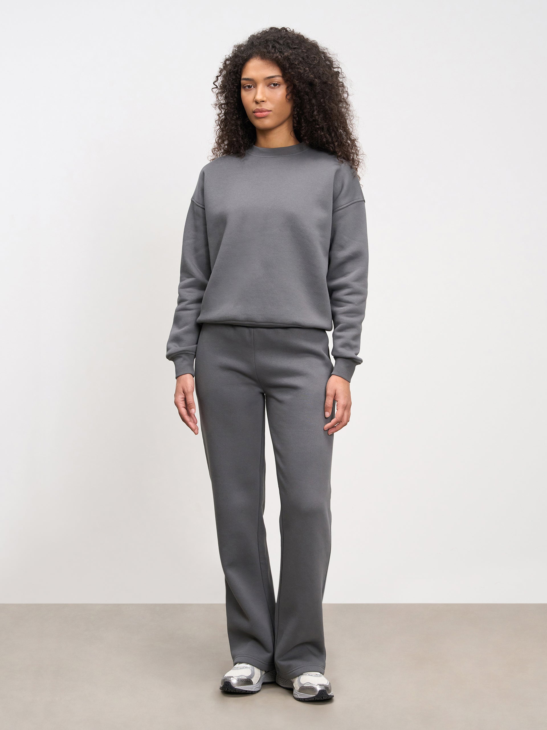 Womens Neoprene Sweatshirt in Grey