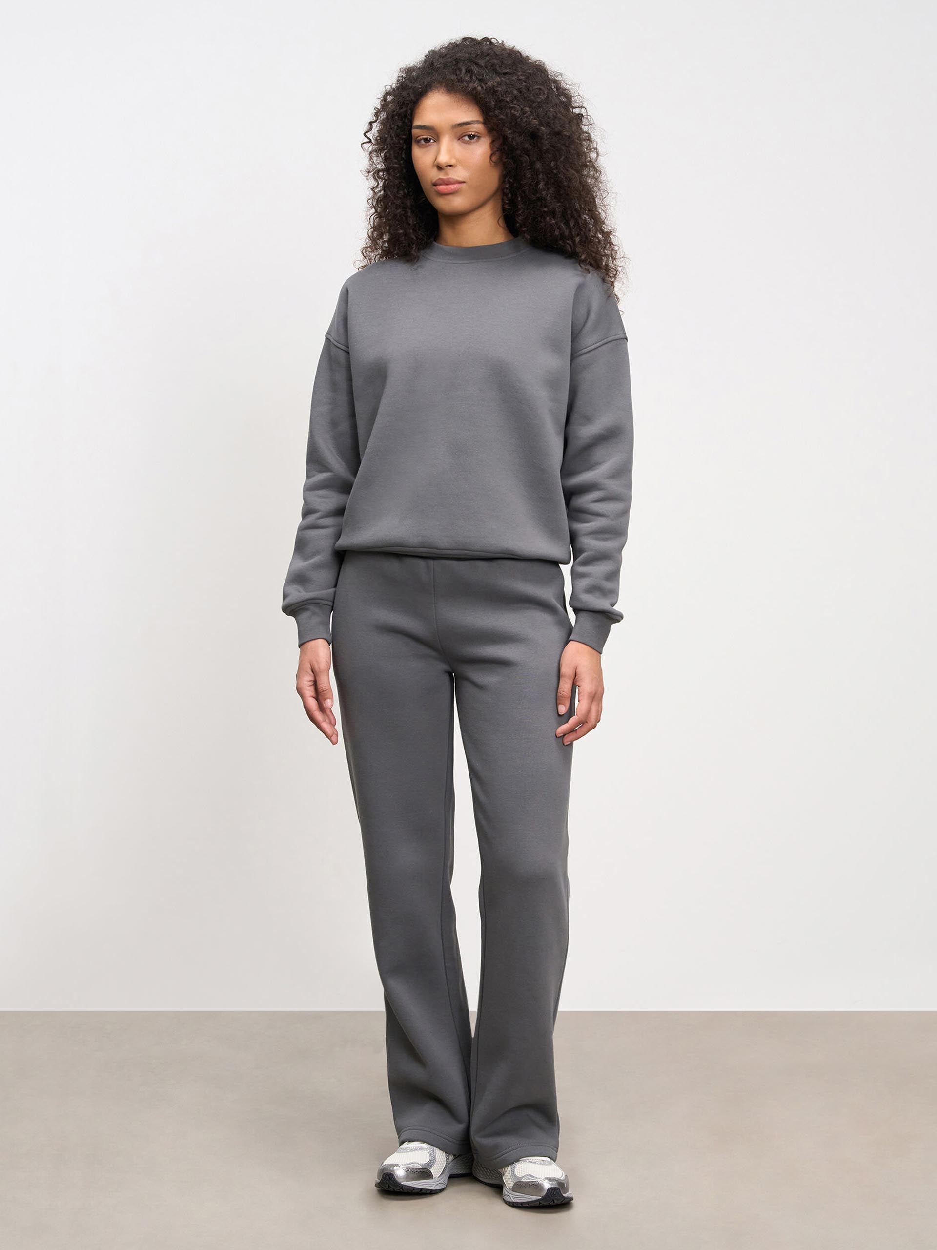 Womens Neoprene Sweatshirt in Grey