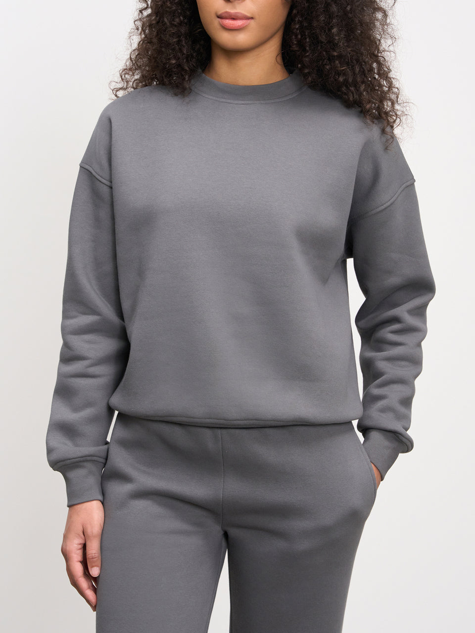 Womens Neoprene Sweatshirt in Grey